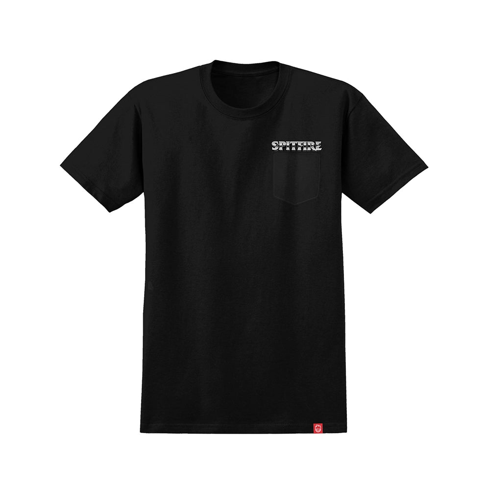 Spitfire Burnout Pocket T-Shirt - Black