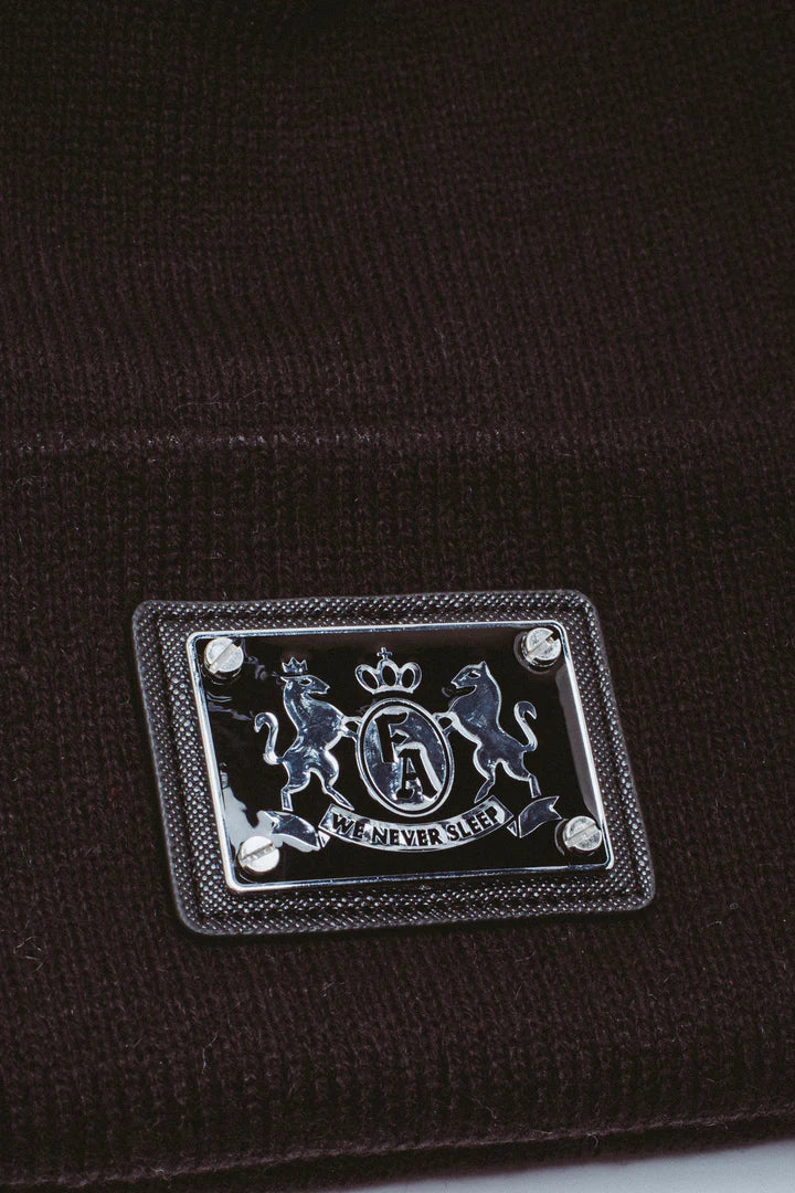 Fucking Awesome - Metal Crest Patch Beanie - Black