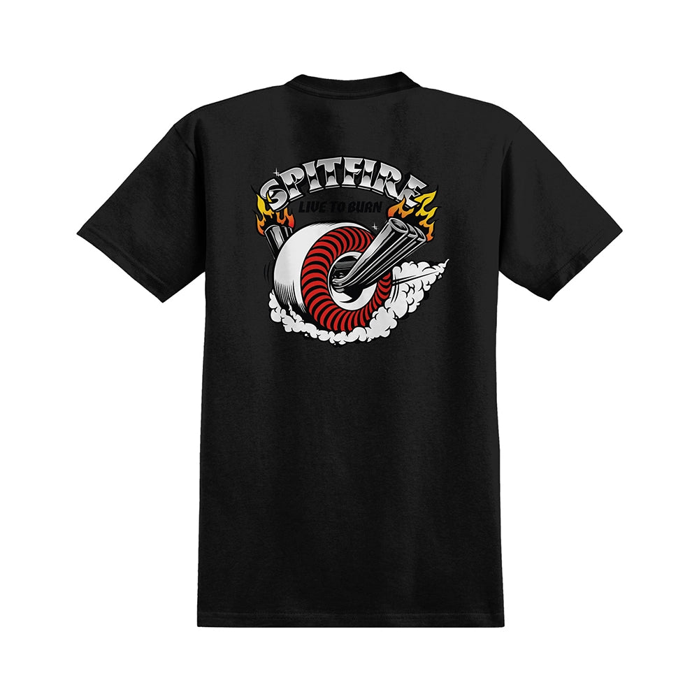Spitfire Burnout Pocket T-Shirt - Black