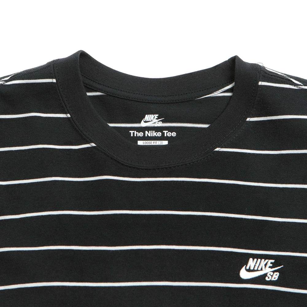 Nike SB Striped T-Shirt - Black/White