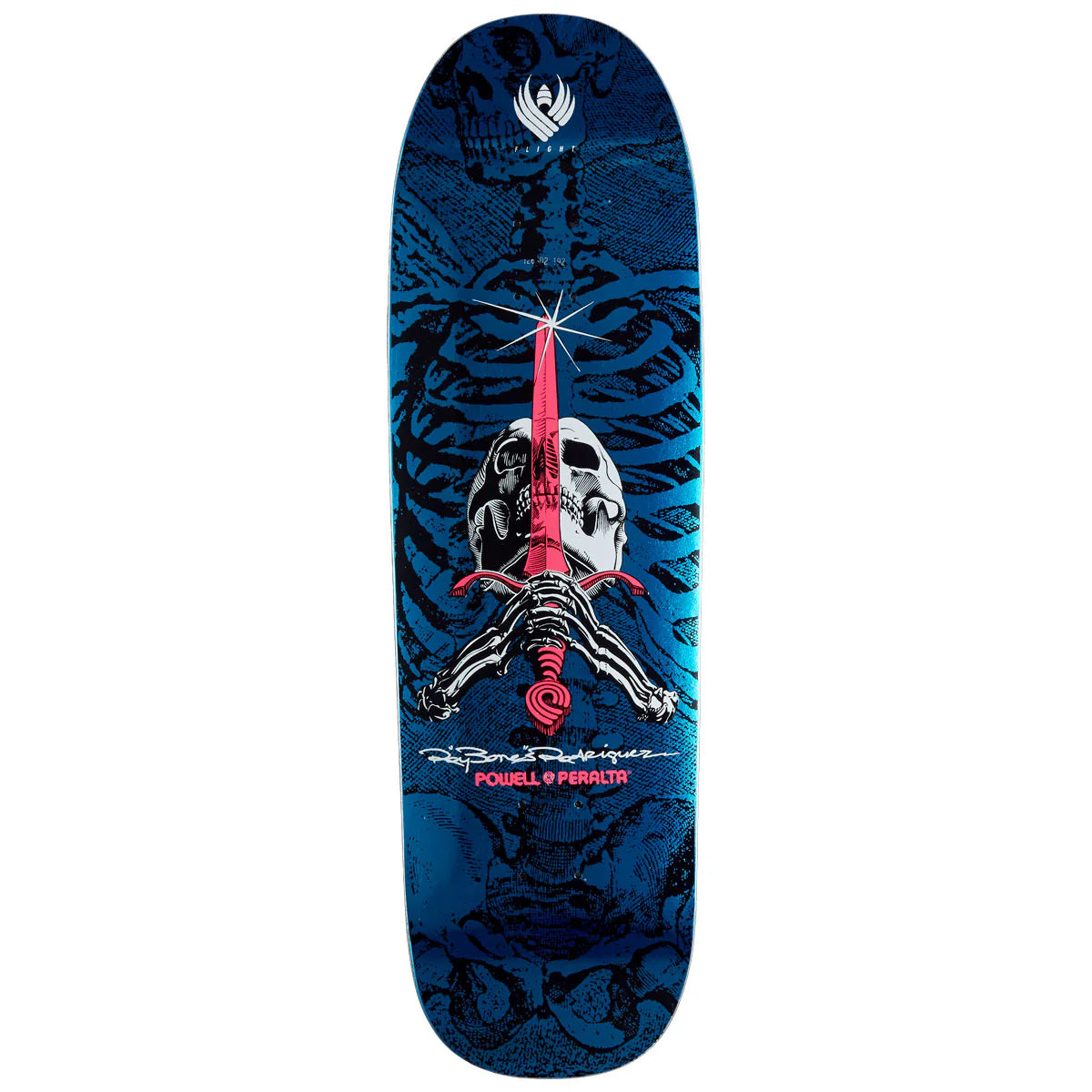 Powell Peralta - PRO FLIGHT Rodriguez Skull & Sword 9.2" Blue Foil