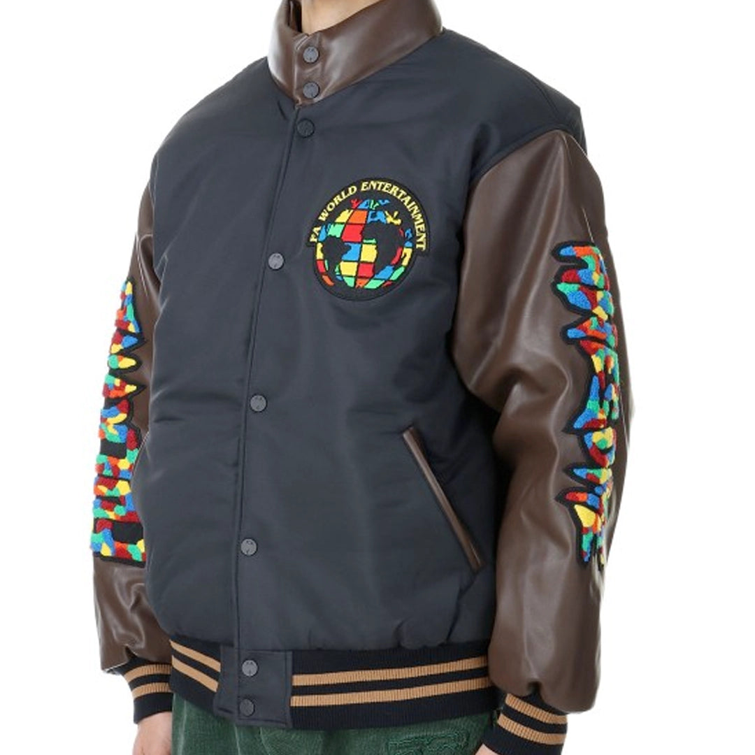 Fucking Awesome - Gum Stamp Chenille Varsity Puffer - Brown/Black