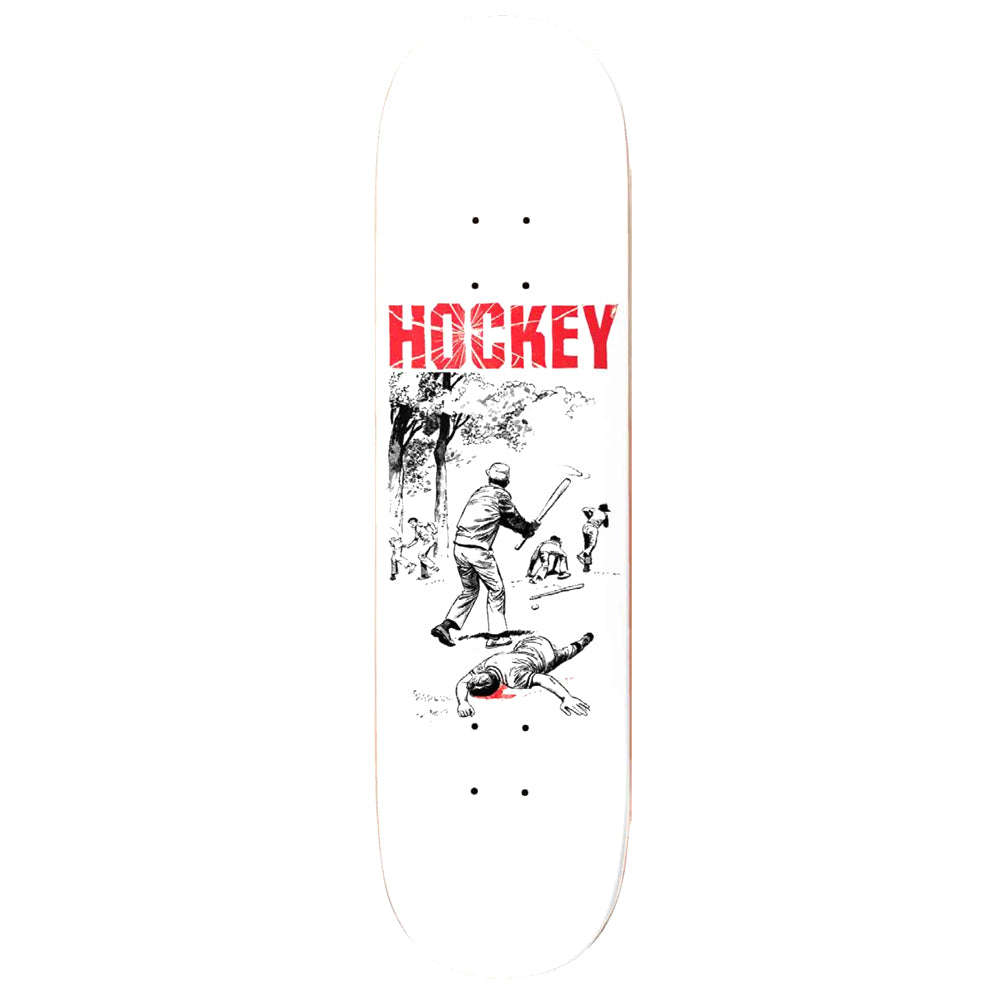 Hockey Baseball White Deck - 8.0