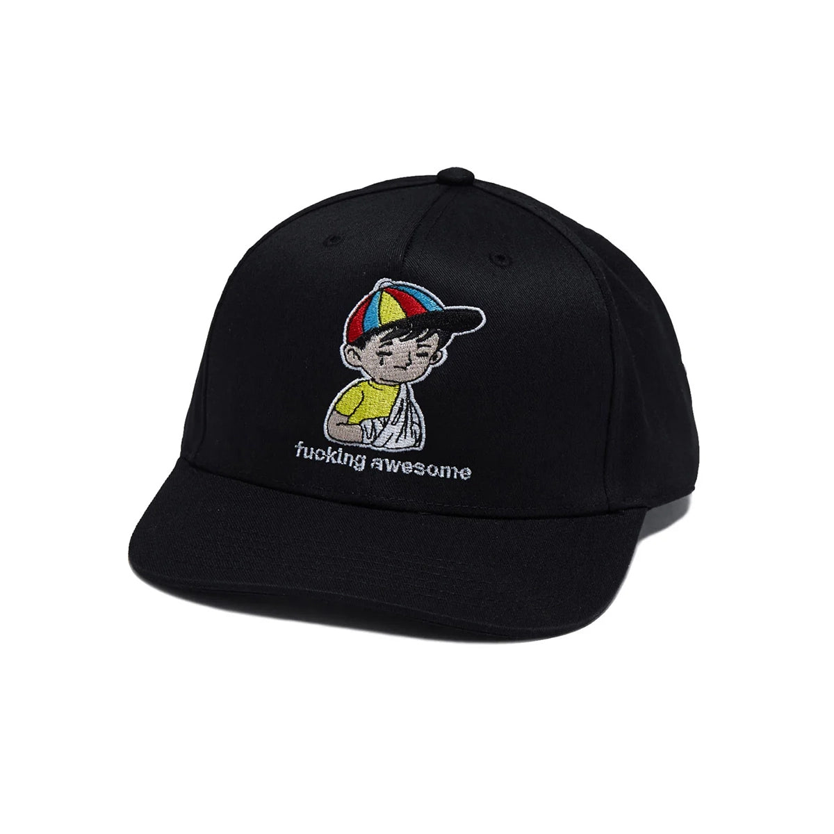Fucking Awesome - Embroidered Wanto Kid 6-Panel Hat - Black