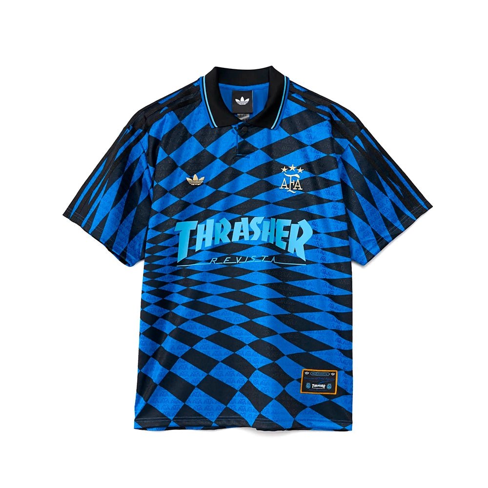 Adidas X Thrasher Argentina Jersey - Black/Blue