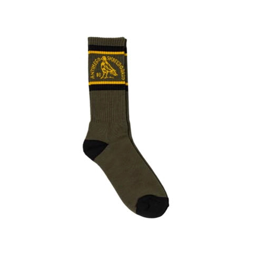 Anti Hero Club House Sock Green Yellow