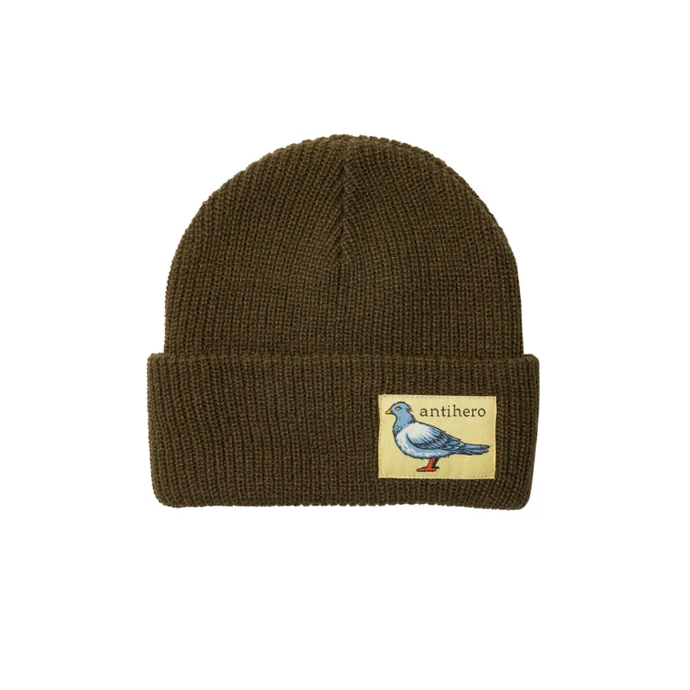 Anti Hero - Lil Pigeon Cuff Beanie - Moss/Tan