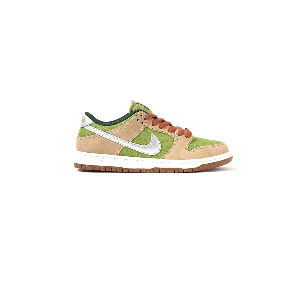 Nike SB 'Escargot' Dunk Low Pro WC Skate Shoes - Sesame/Metallic Silver-Pear-Fir