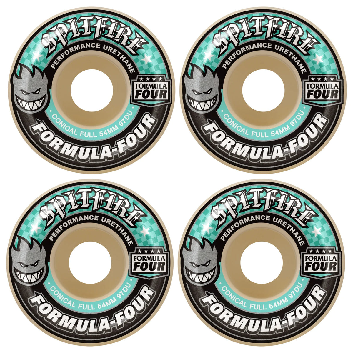 Spitfire Formula 4 Conical Full Wheels - 54mm 97D