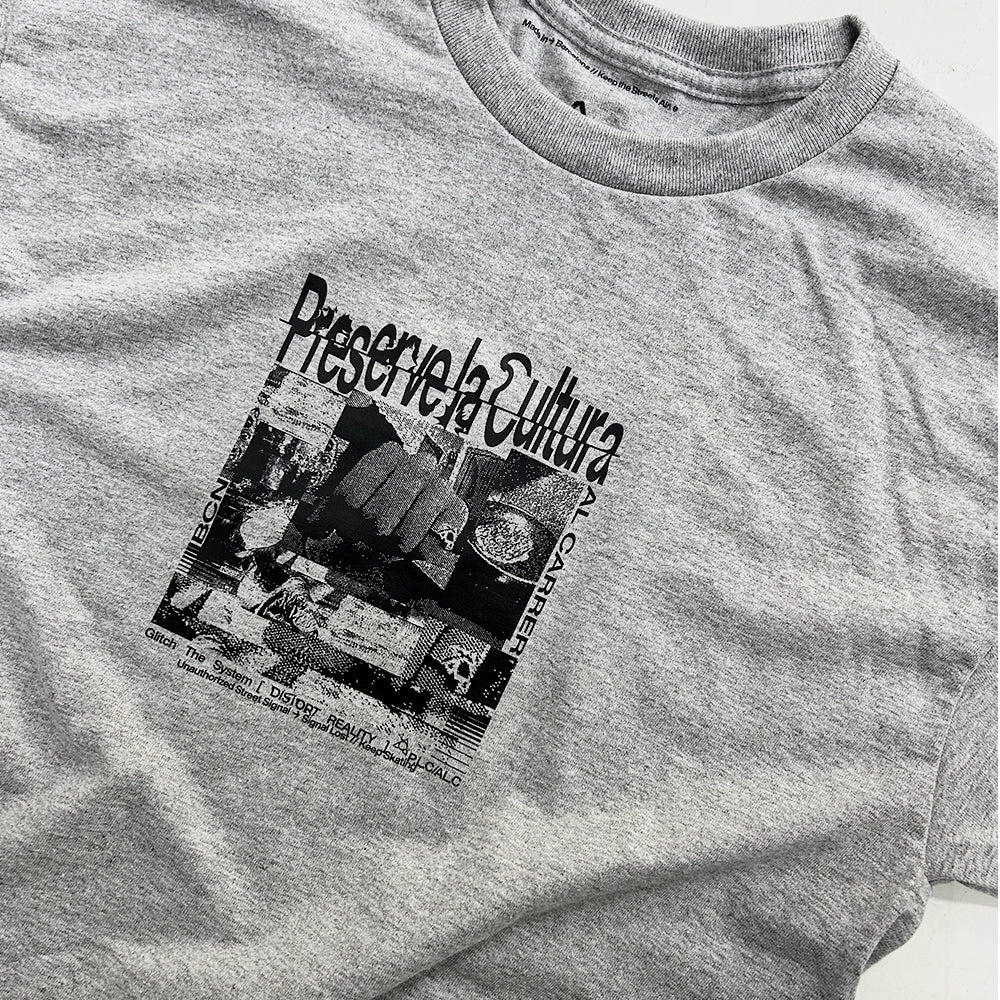 Al Carrer - Glitch The System Tee - Grey