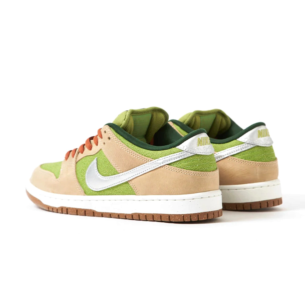 Nike SB 'Escargot' Dunk Low Pro WC Skate Shoes - Sesame/Metallic Silver-Pear-Fir