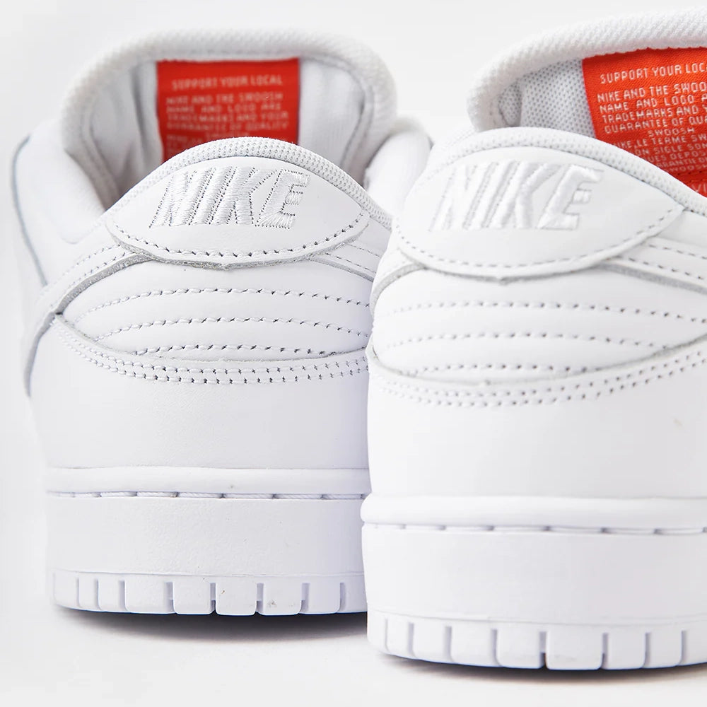 Nike SB 'Orange Label' Dunk Low Pro ISO - White White/White