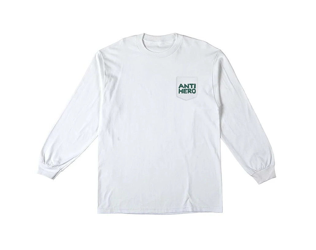 Anti Hero - Fish Bowl L/S Pocket Tee - White