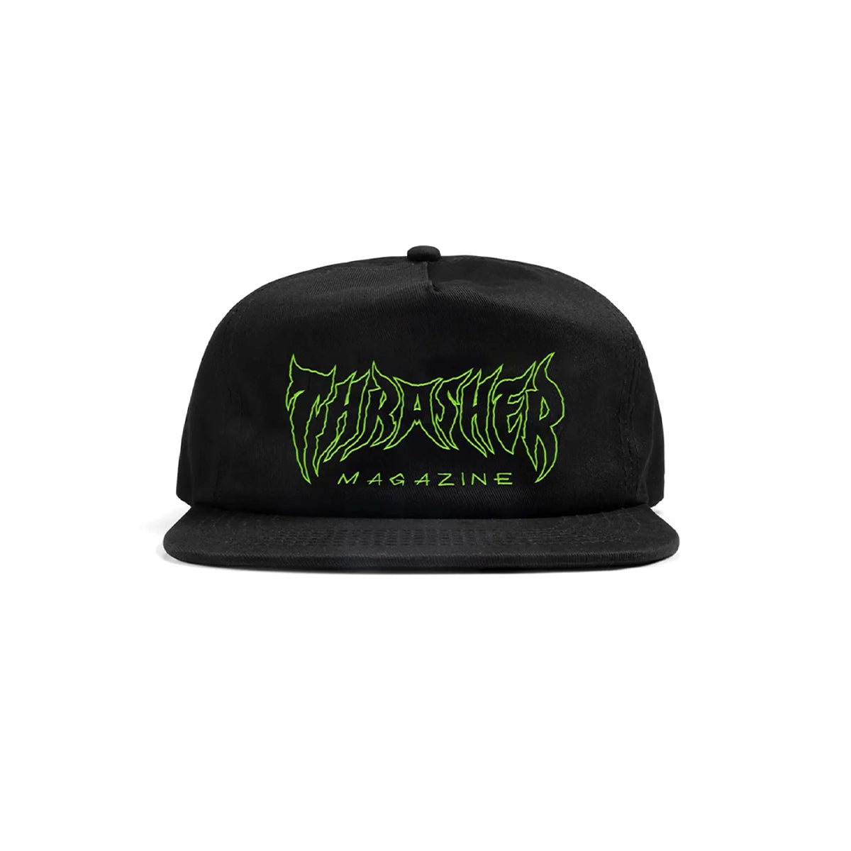 Thrasher Metal Snapback - Black