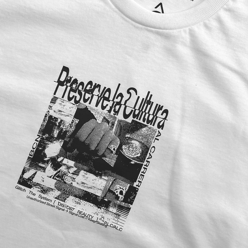 Al Carrer - Glitch The System Tee - White