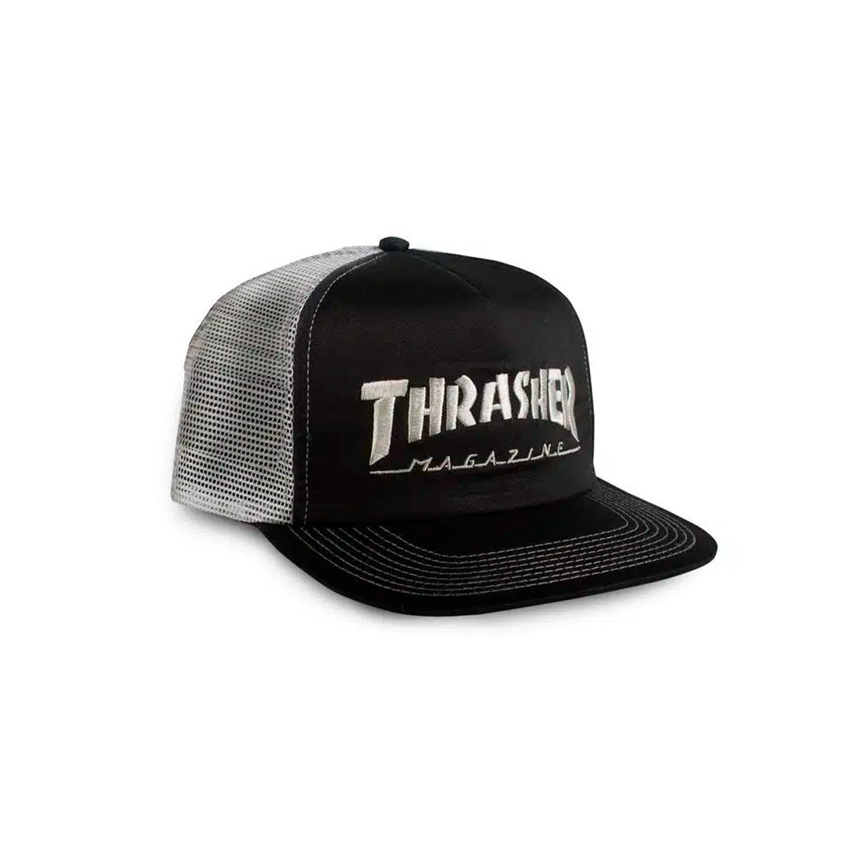Thrasher - Logo Emb Mesh Cap - Black/Grey