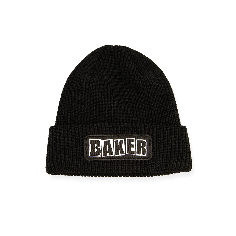 Baker - Brand Logo Patch Beanie - Black