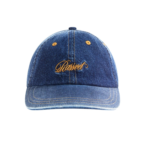 Rassvet - Script 6 Panel Strapback - Washed Denim