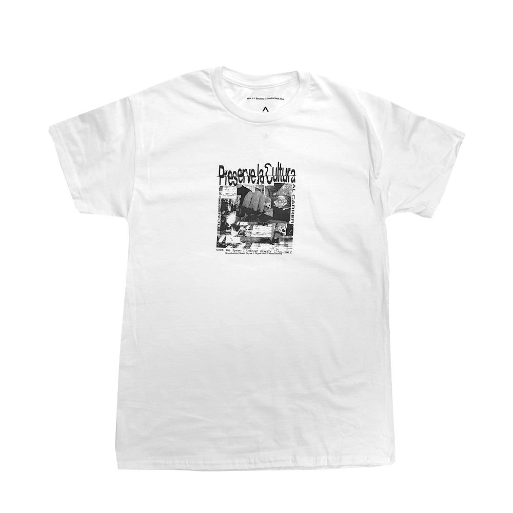 Al Carrer - Glitch The System Tee - White