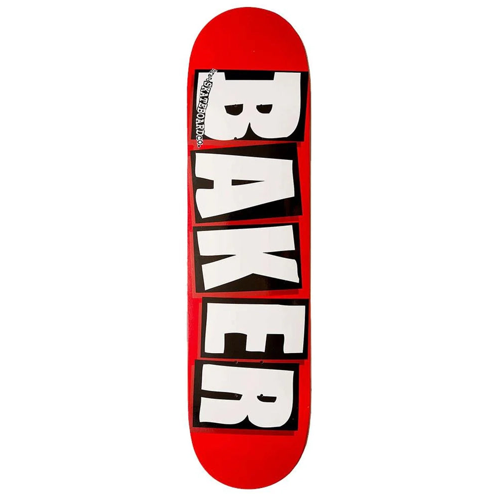Baker - Logo Red/White - 8.5"