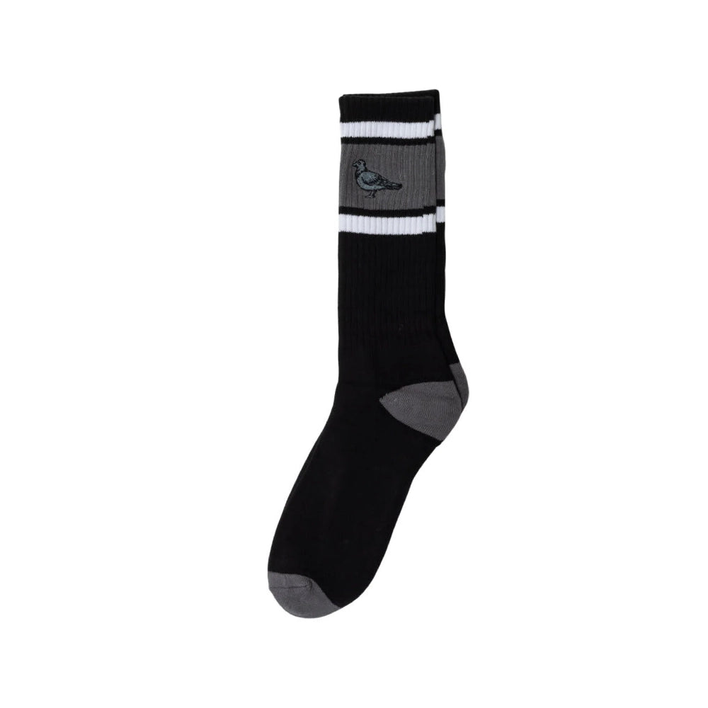 AntiHero - Basic Pigeon Emb socks - black/grey