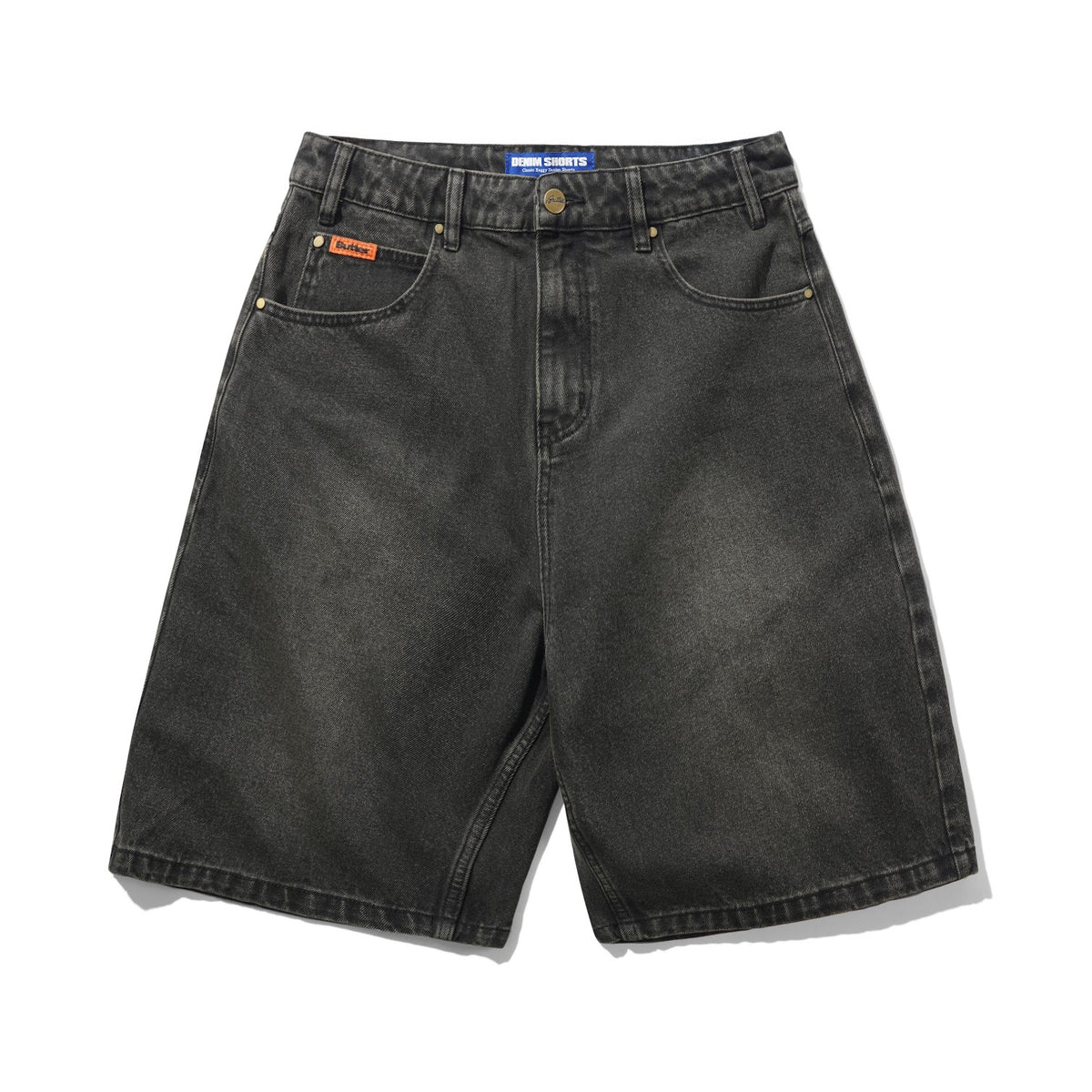 Butter - Baggy Denim Shorts - Faded Black