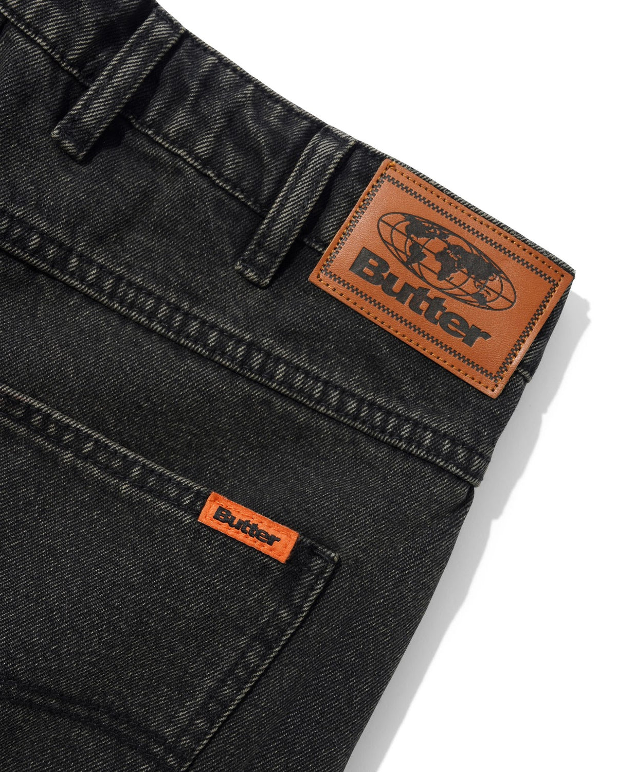 Butter - Baggy Denim Shorts - Faded Black