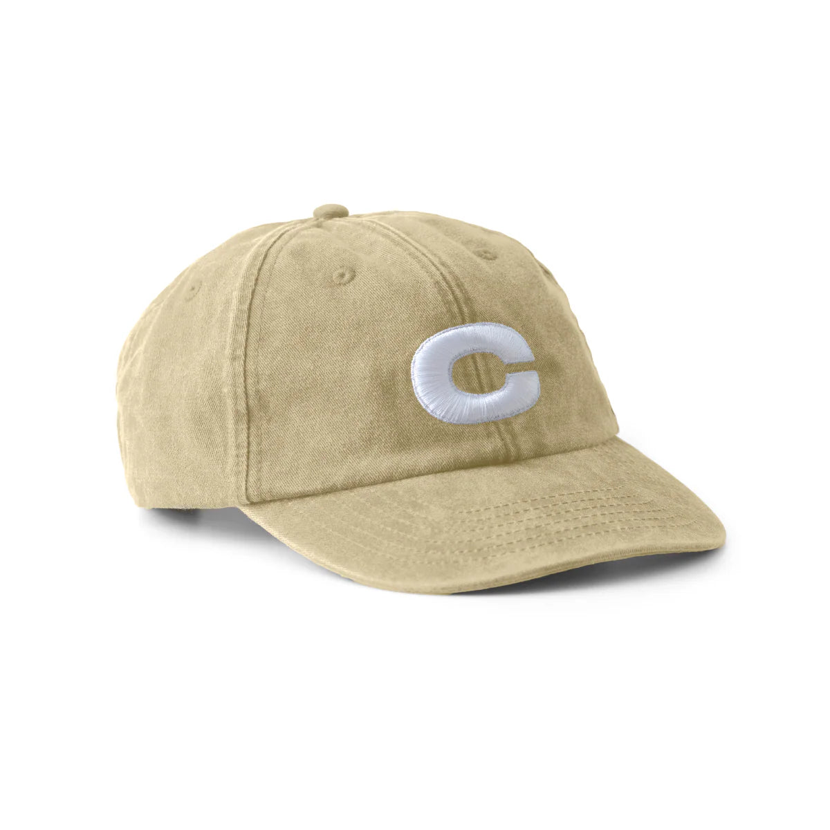 Cleaver - “C” Dad Hat Washed Stone