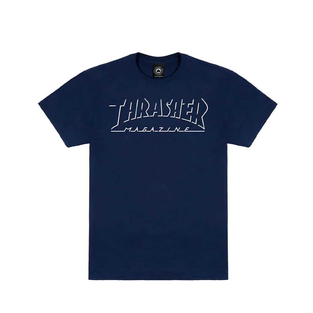 Thrasher - Shadow Logo Mag Tee - Navy