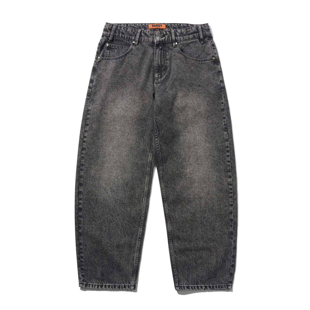 Butter - Drummer Baggy Denim Jeans - Streaky Black
