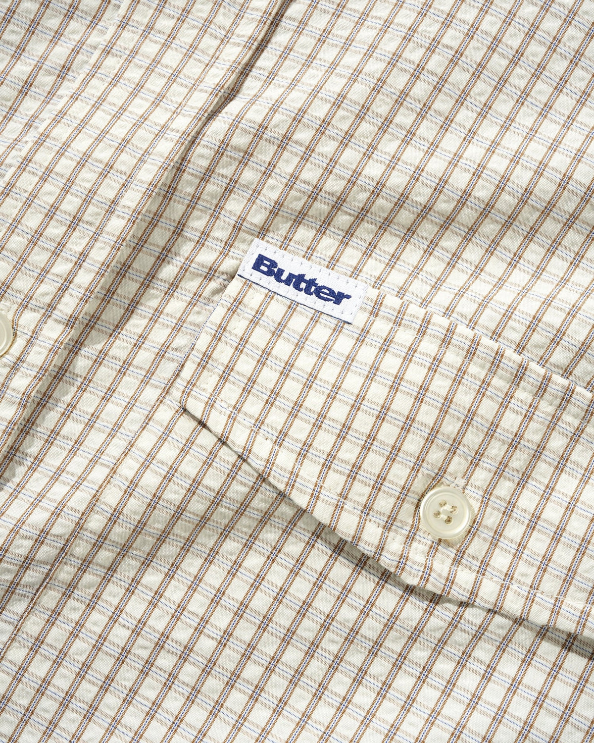 Butter - Grid S/S Shiro - Beige