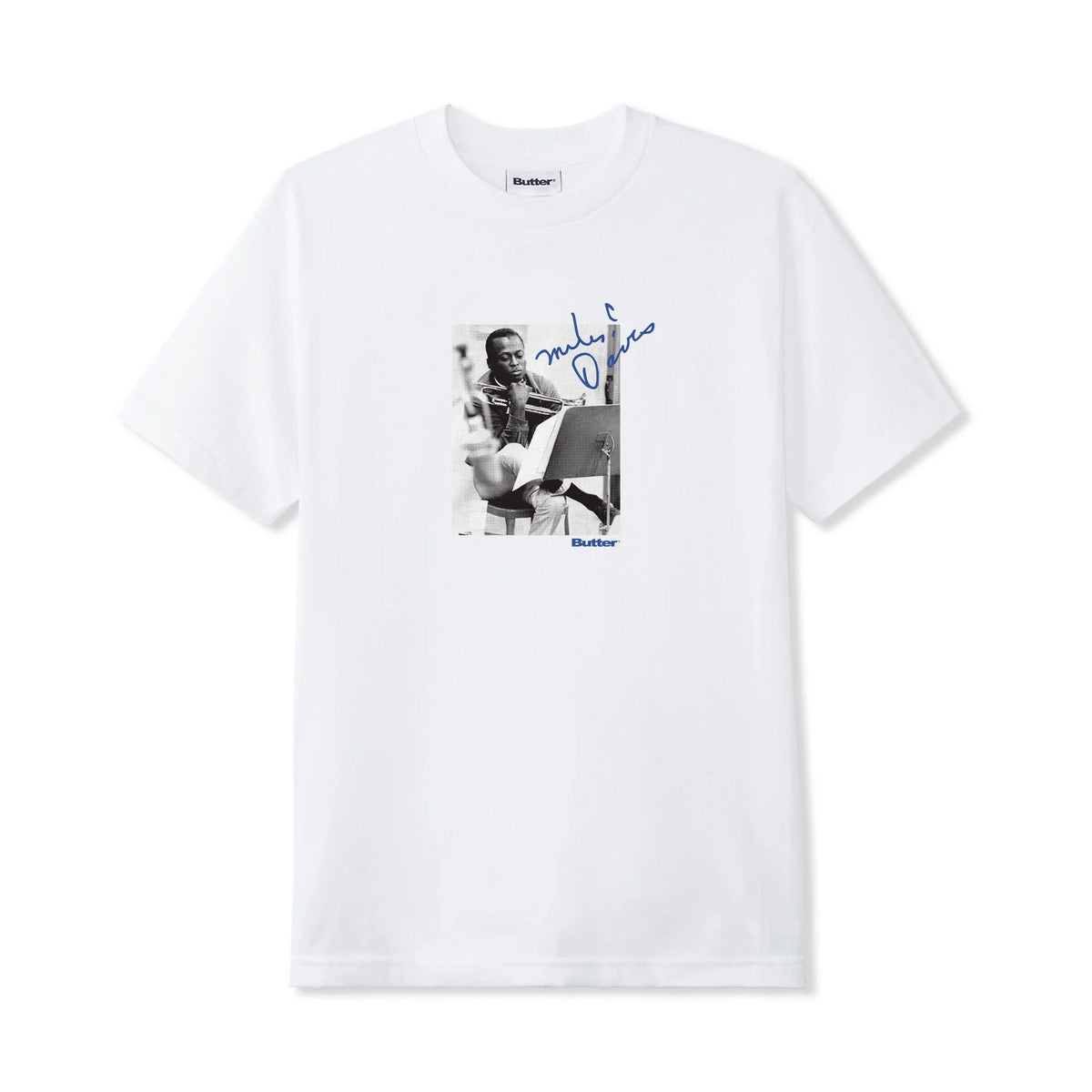 Butter - Kind Of Blue Tee - White
