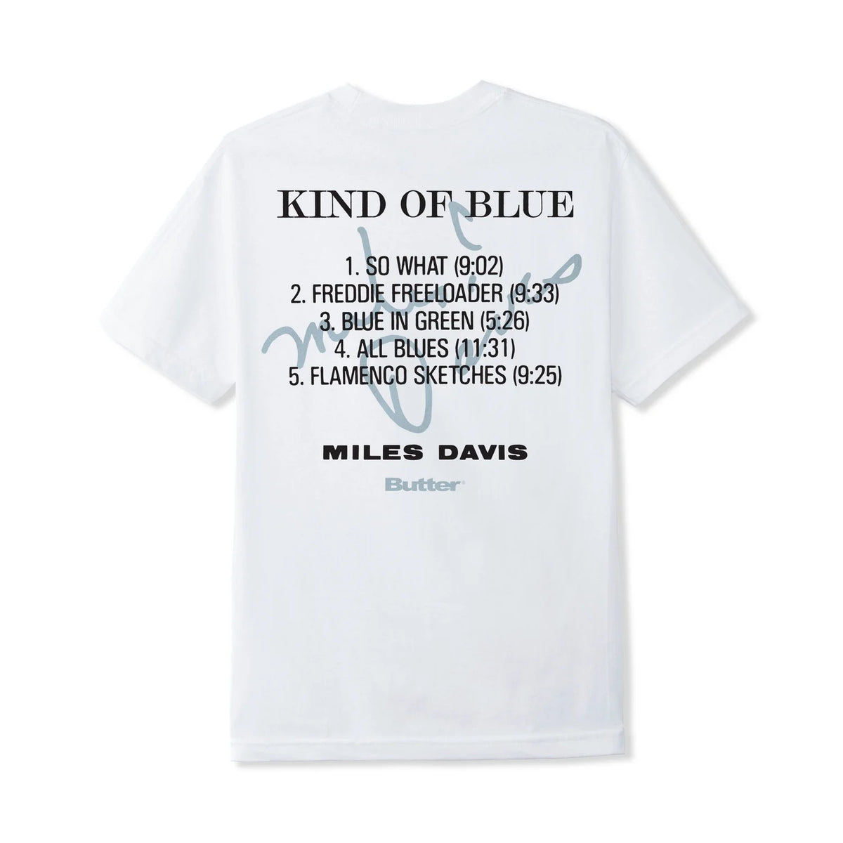 Butter - Kind Of Blue Tee - White