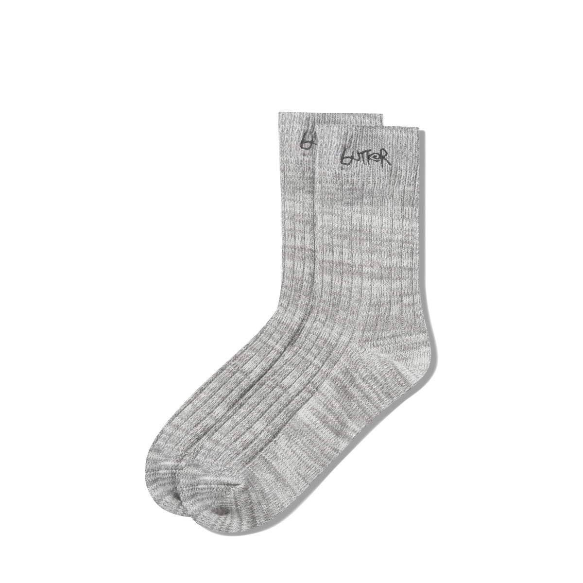 Butter - Mid Cut Socks - Ash