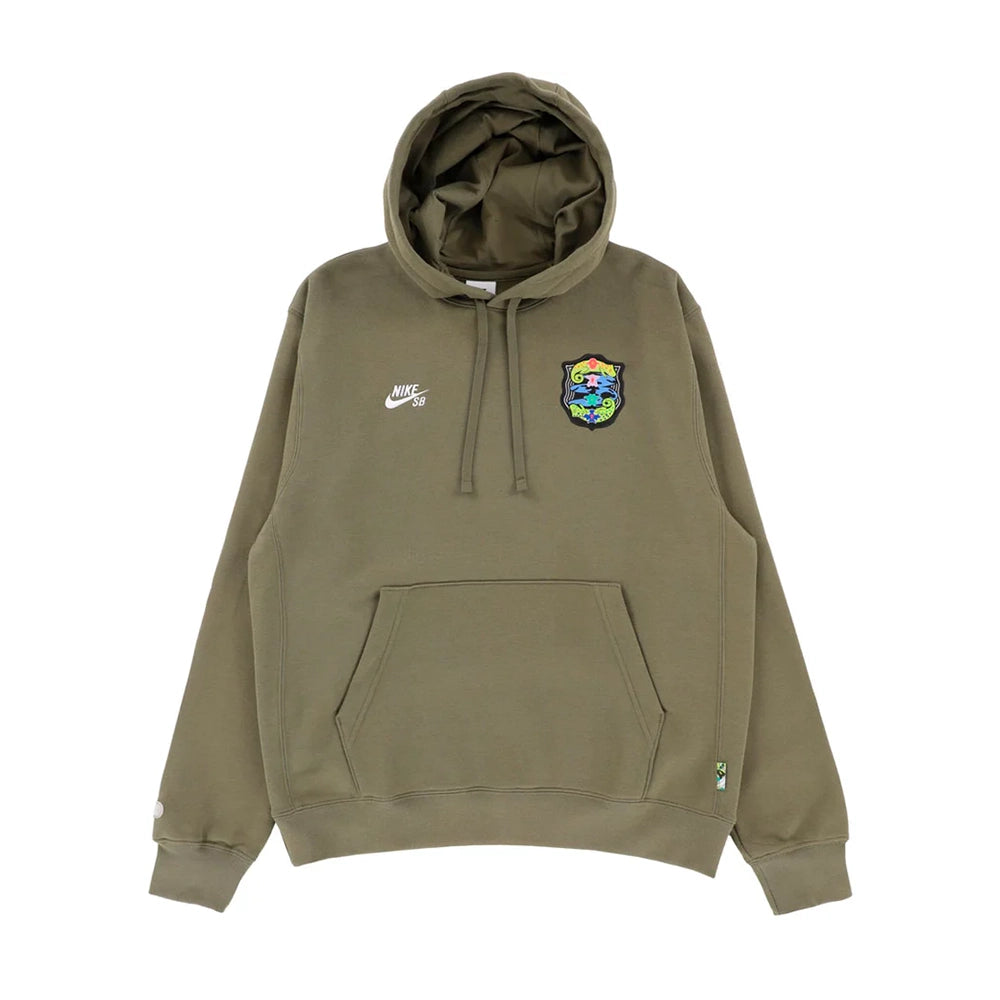 Nike SB Olympics - Fleece Pullover Hoodie - Medium Olive / White