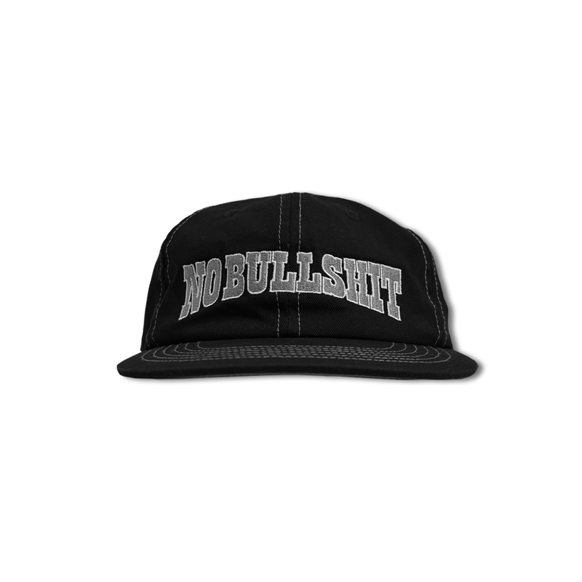 Damage - Nobs 6 Panel Hat - Black
