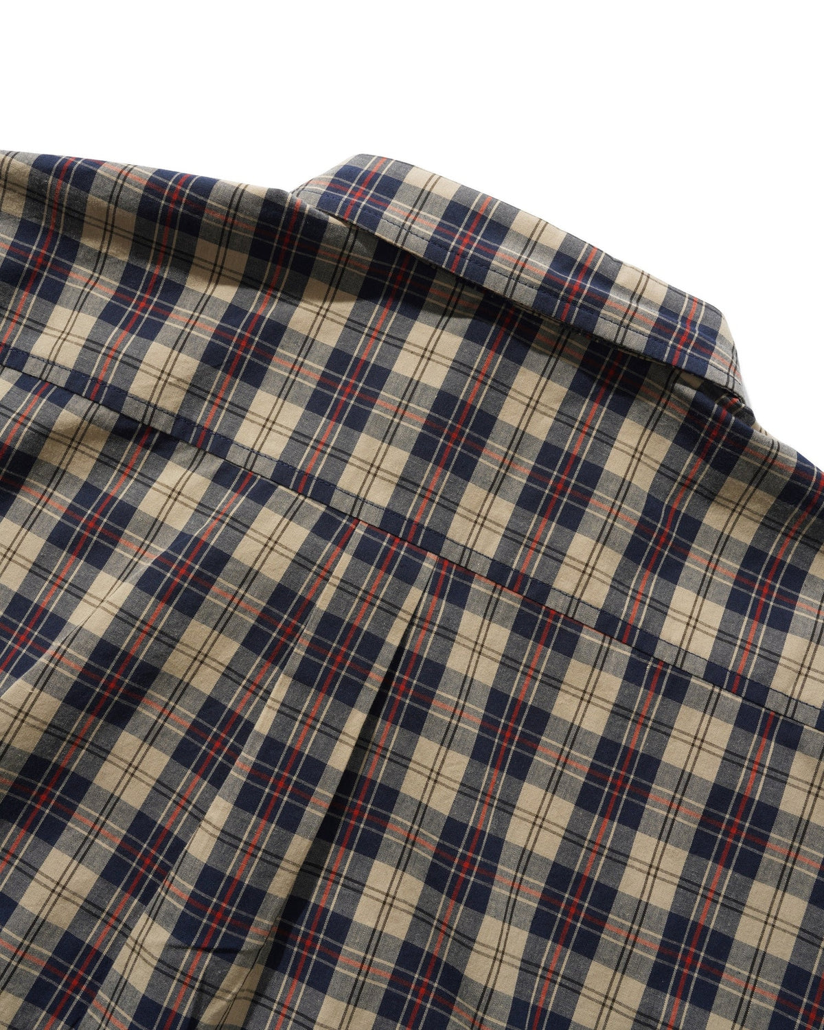 Butter - Plaid Shirt - Beige/Navy