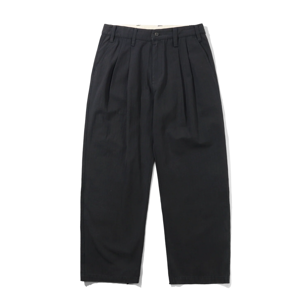 Butter - Pleated Trousers Pant - Black