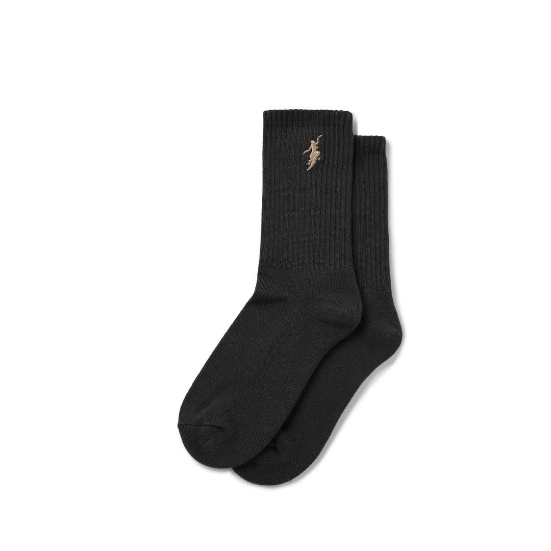 Polar - Rib Socks No Comply - Black/Brown