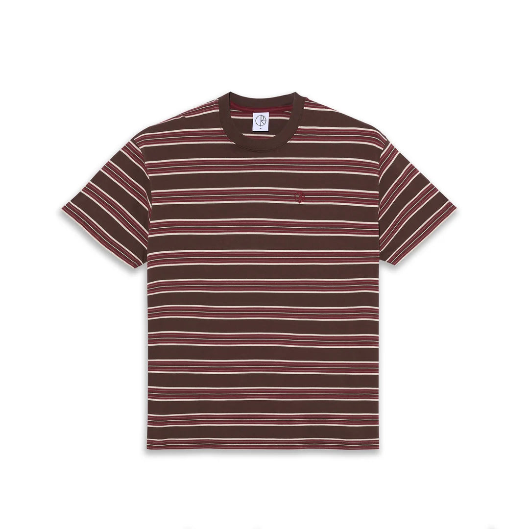 Polar Stripe Tee - Brown/Red