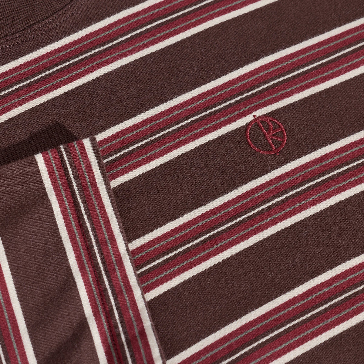 Polar Stripe Tee - Brown/Red