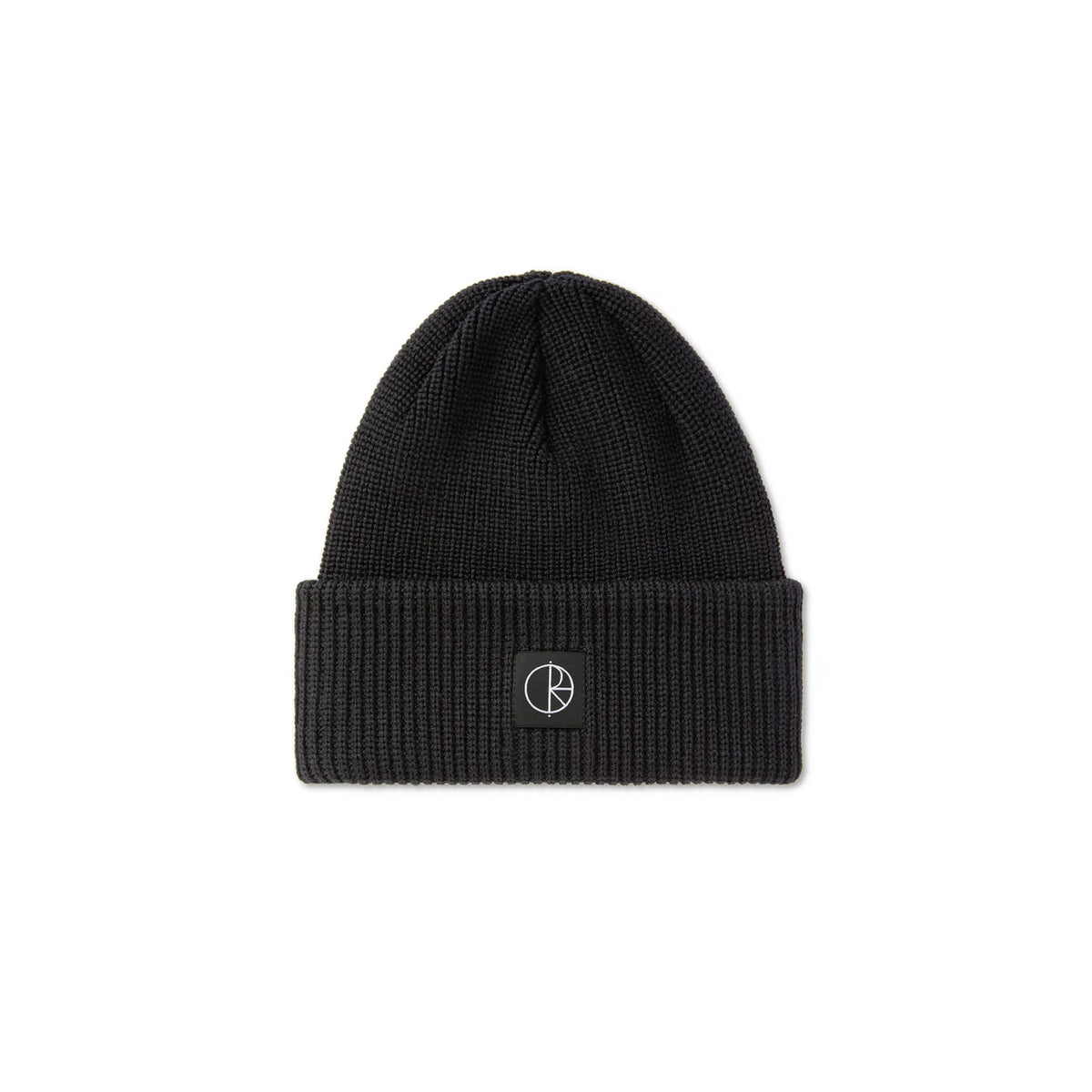 Polar - Doble Fold Merino Beanie - Black