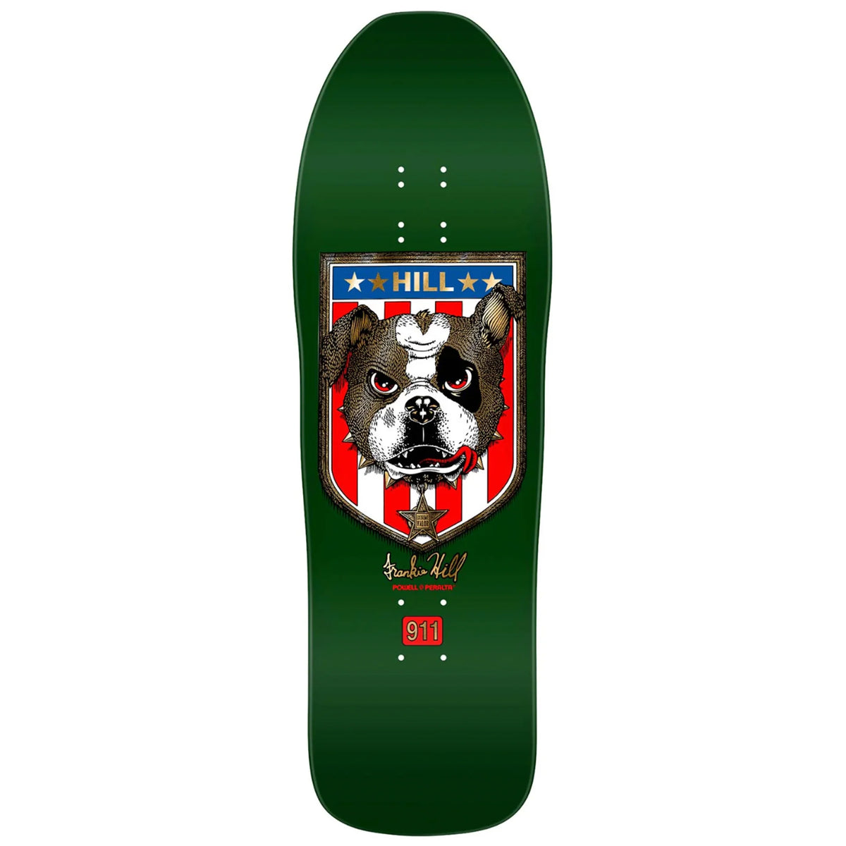 Powell Peralta - Frankie Hill Bulldog - Green/Gold 10.0"