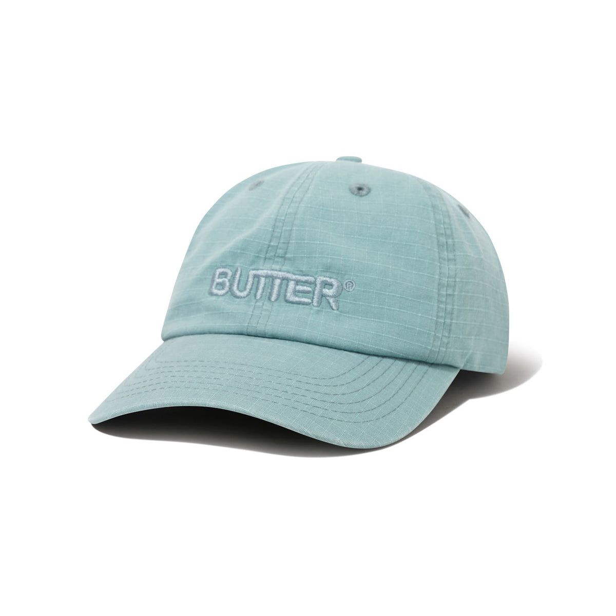 Butter - Ripstop Rounded Logo 6 Panel Cap - Washed Ice