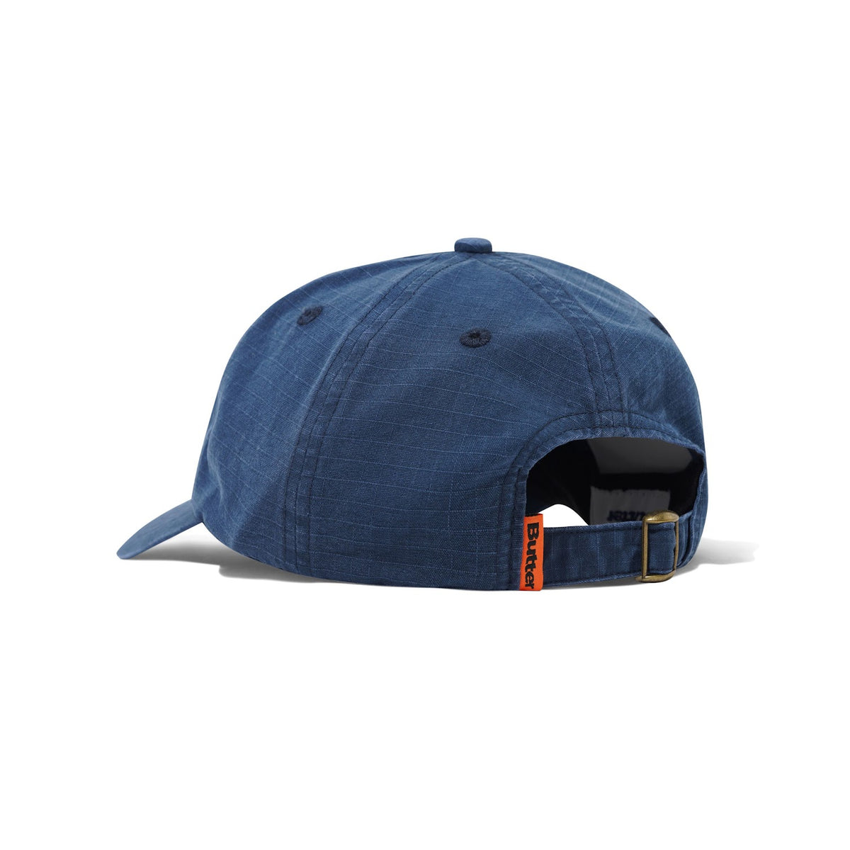 Butter - Ripstop Rounded Logo 6 Panel Cap - Washed Navy