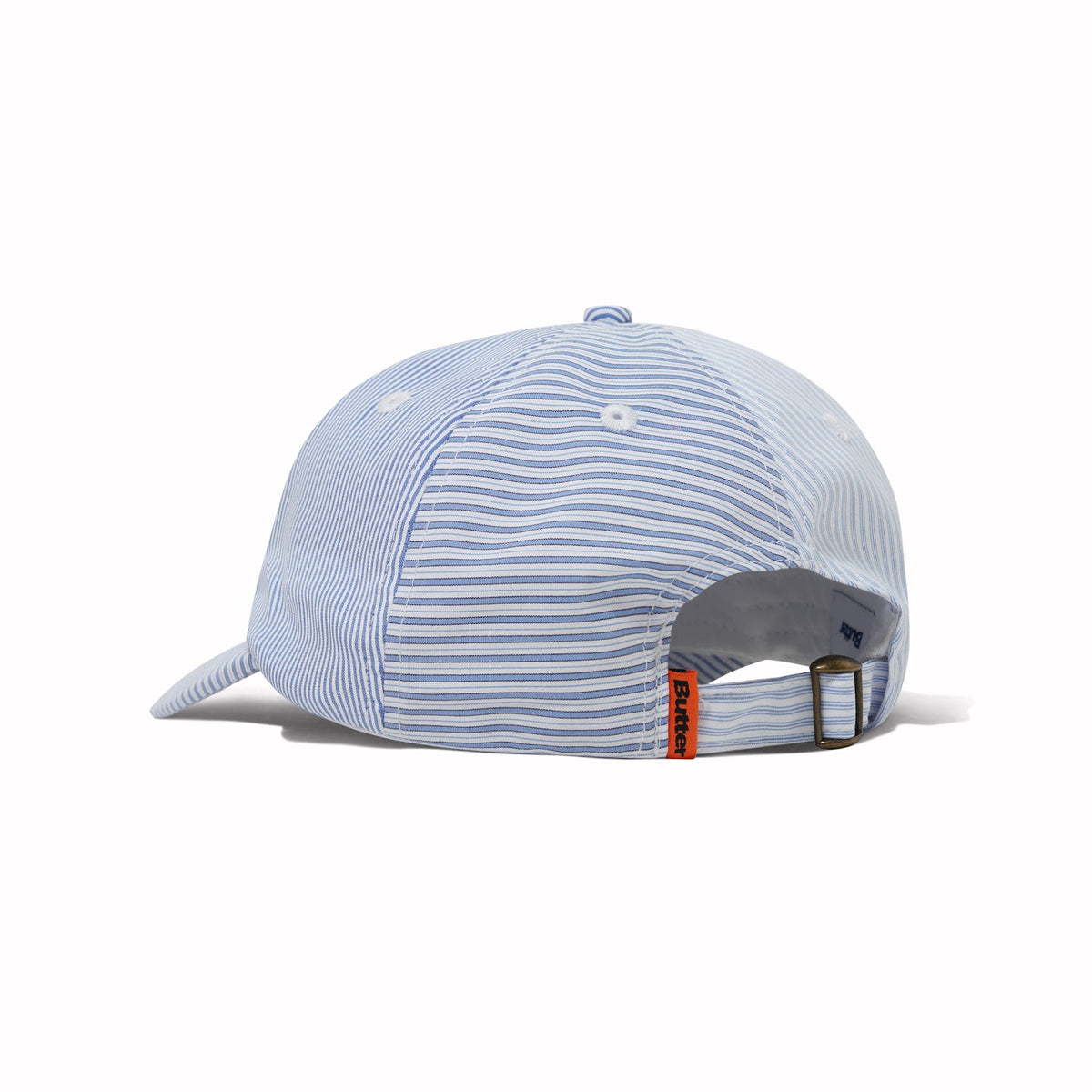 Butter - Rounded Logo 6 Panel Cap - French Blue Stripe