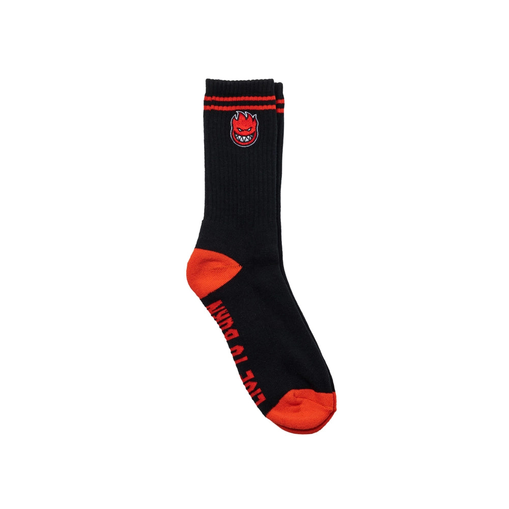Spitfire - Bighead Fill Emb socks - black red