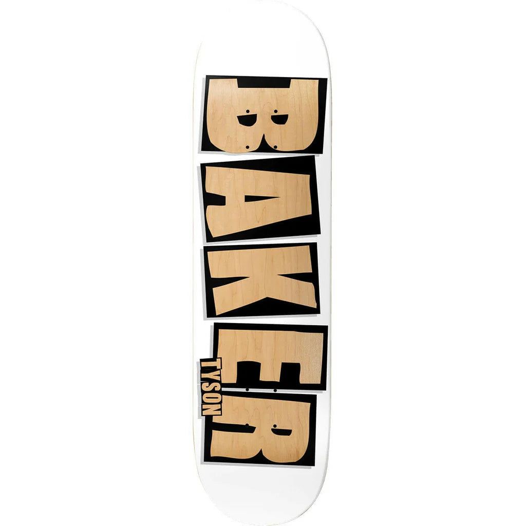 Baker - Tyson Peterson Logo White 8.5"