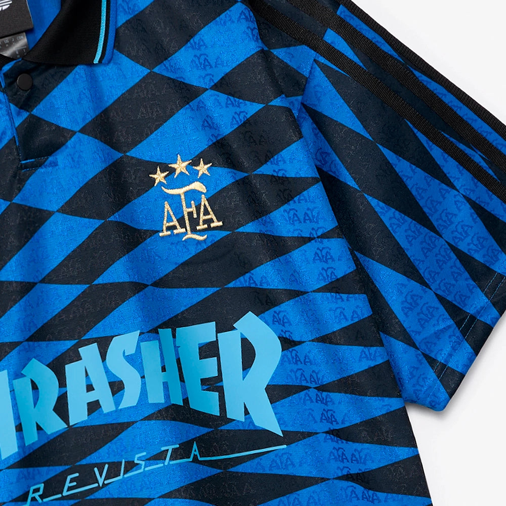 Adidas X Thrasher Argentina Jersey - Black/Blue