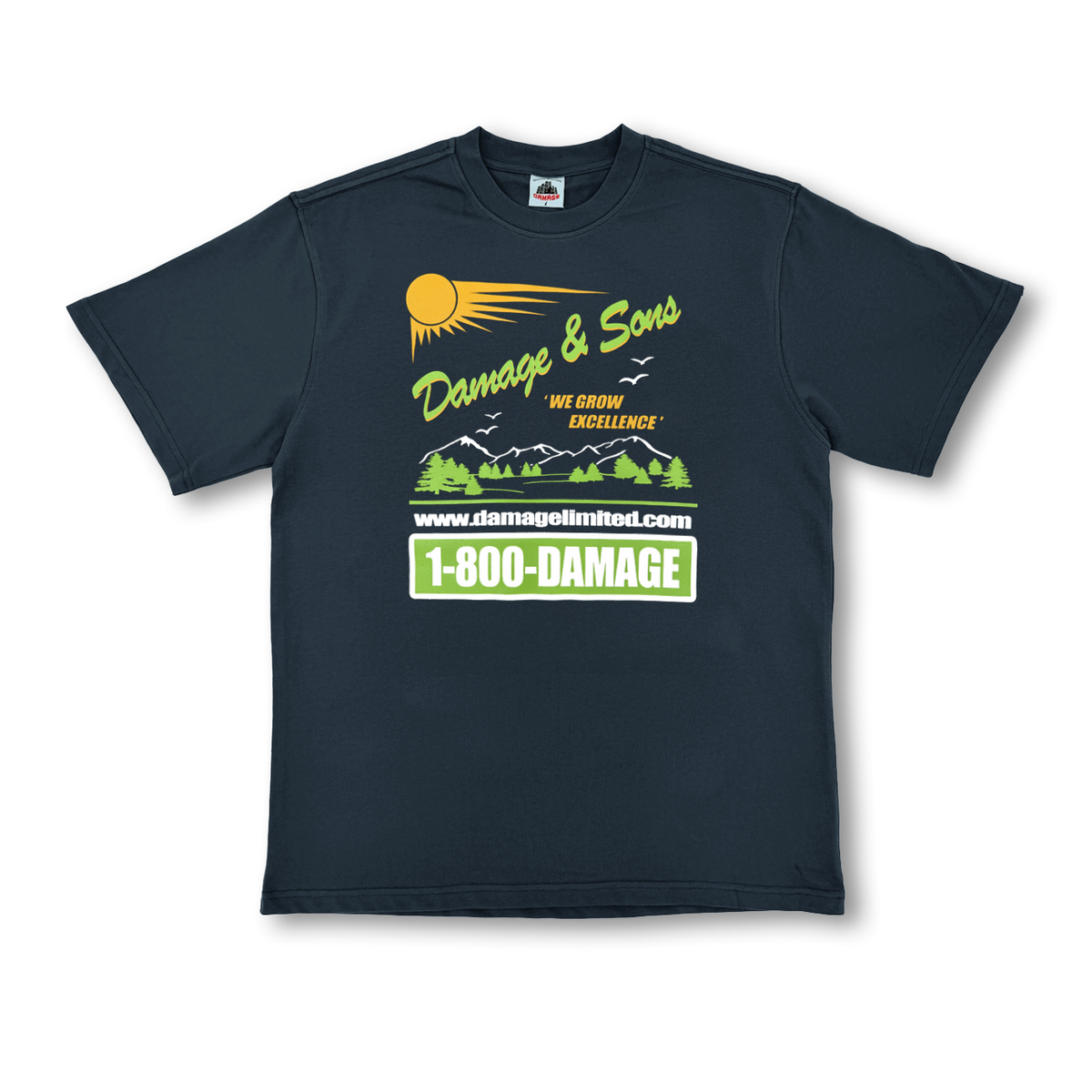 Damage - Landscapers tee Navy